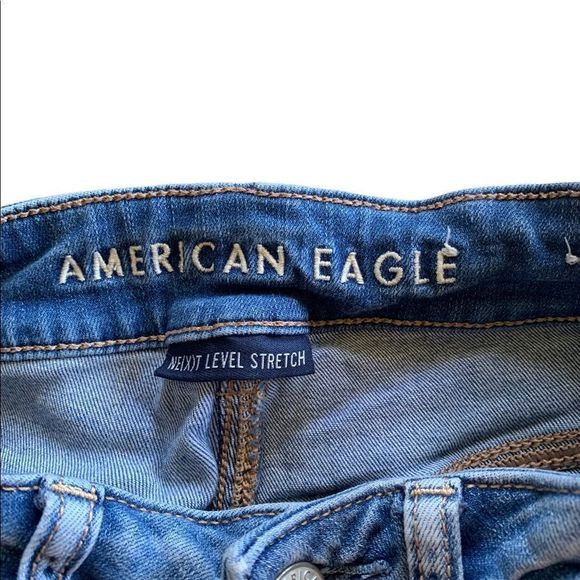 AMERICAN EAGLE RIPPED NEXT LEVEL STRETCH SHORTS - Picture 3 of 4